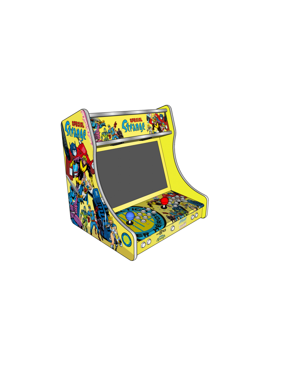 Borne d'Arcade Bartop Spécial Strange - Original Watts